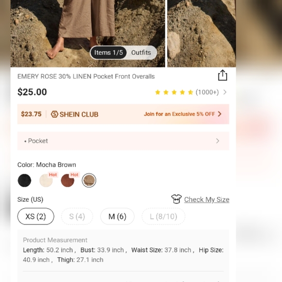 OVERALL LONG WIDE CASUAL - Picture 10 of 10